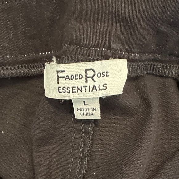 Black Cargo Pants with White Stitching. Grunge, Goth, Utility - Picture 3 of 4